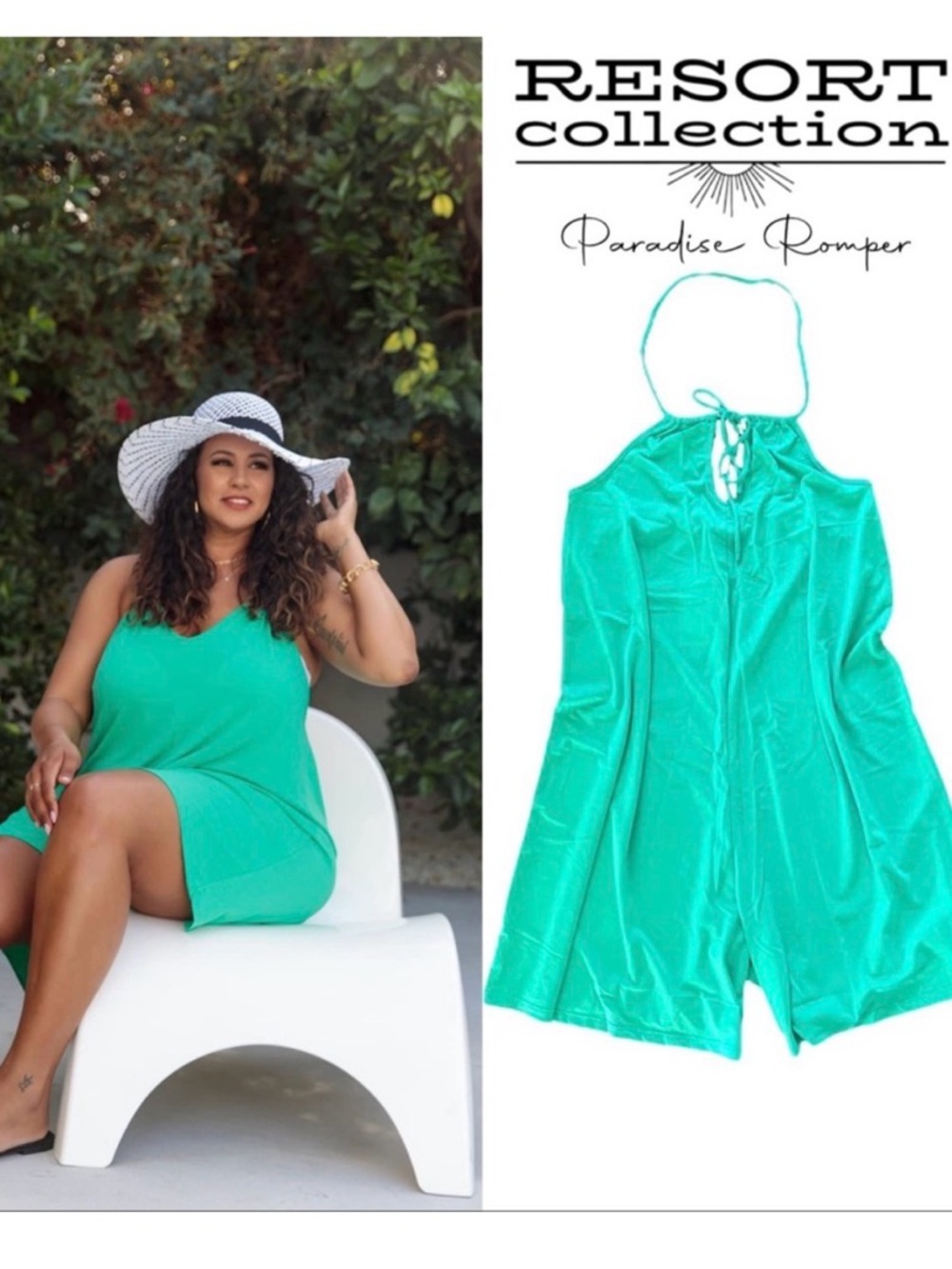 NWT Lularoe Paradise Green Summer Romper